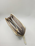 ラウンドファスナー長財布 ホワイト（R-0001）