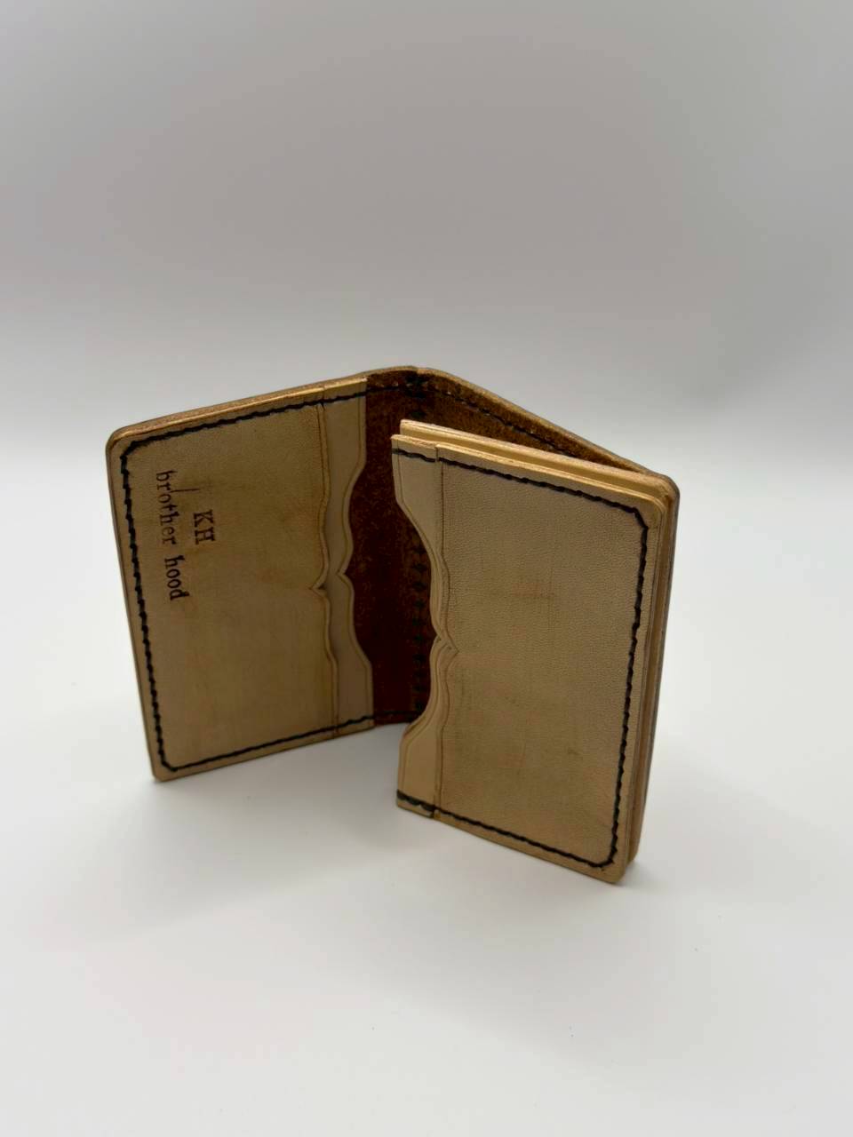 名刺入れ バケット模様 本革製（D-0005）