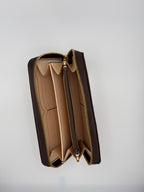 ラウンドファスナー長財布 ブラウン（R-0003）