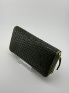 ラウンドファスナー長財布 グリーン（R-0004）