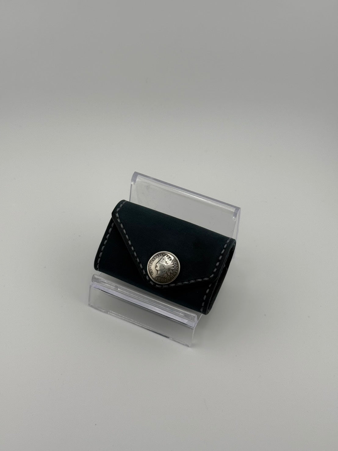 コインケース ネイビー コンチョボタン付き（C-0003）