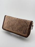 ラウンドファスナー長財布 ブラウン（R-0003）